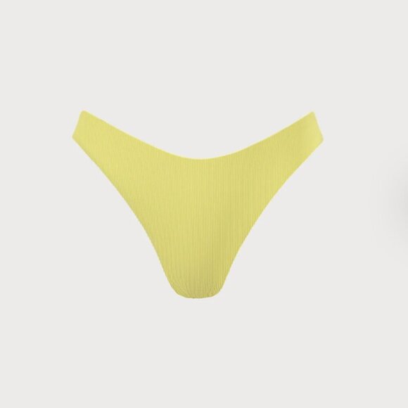 BERLOOK Yellow Solid Low Waisted Bikini Bottom ONLY 40 - Picture 7 of 10